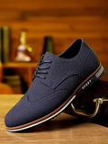 Men's Casual Plus Size Low-top Suede Leather Shoes