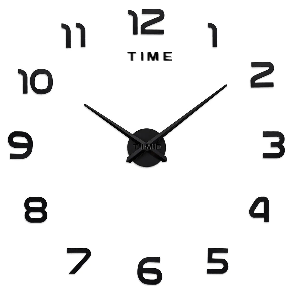 Creative Large DIY Acrylic Mirror Wall Clock (Nordic Style)