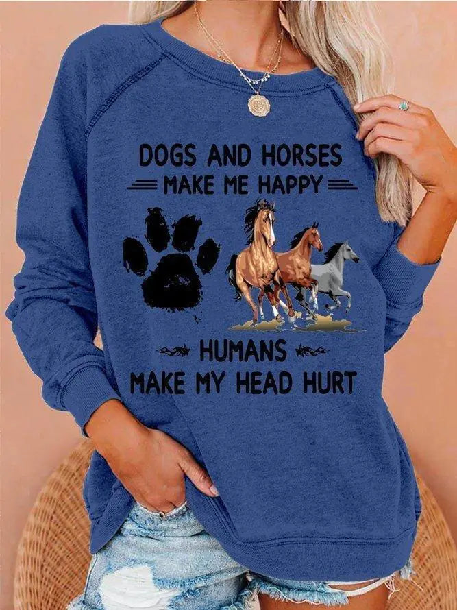 2023 Women's Korean Style Loose Fashion Sweatshirt