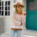 New Women's Long Sleeve Crew Neck Pullover Sweater