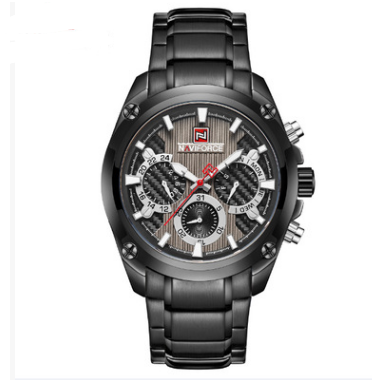 NAVIFORCE Men's Steel Band Watch for Sports & Business