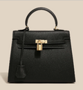 Waterproof Leather and Canvas Kelly Shoulder Bag