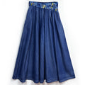 Women's Retro Embroidery A-line Long Skirt
