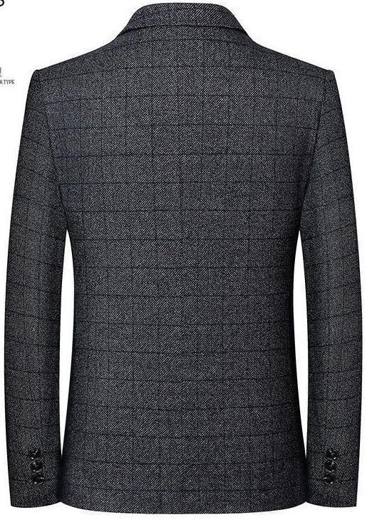 Men's Casual Spring Jacket - Short Suit for Dads