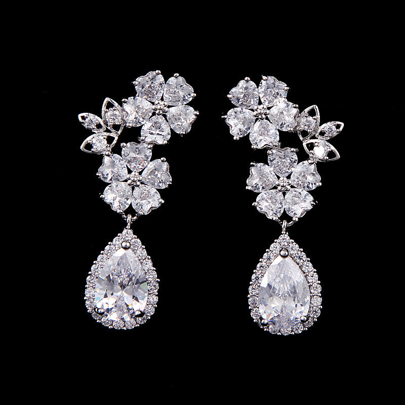Bridal Set with AAA Zirconia Necklace and Accessories