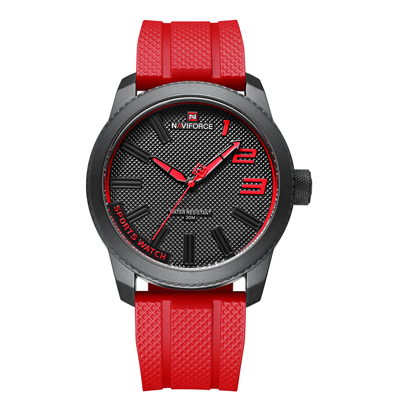 Trendy Junior High School Men's Quartz Silicone Watch