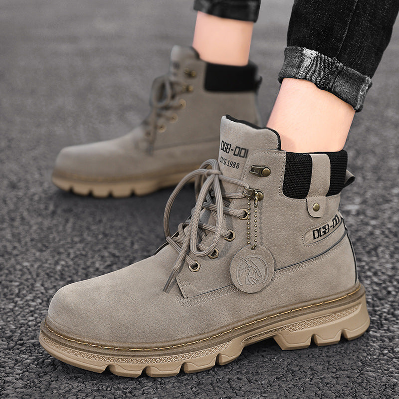 Desert Rhubarb Thick-soled Casual Men's Boots