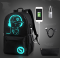 Glow-in-the-Dark Computer Backpack - Music Kid Style
