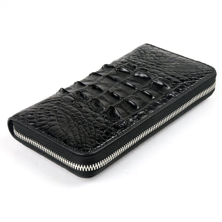 Genuine Crocodile Leather Men's Long Wallet Clutch