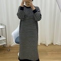 Large Loose Round Neck Mid-Length Dress