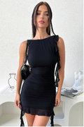 Victoria Short Dress with Sheer Back (One Piece)