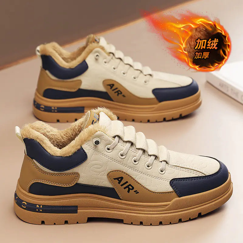 Trendy Men's Thick-Soled Casual Sneakers for Fall 2023