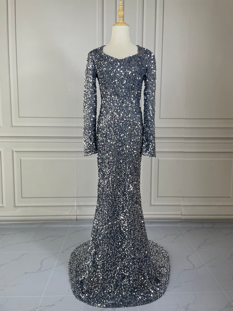 Sequined Fishtail Banquet Dress Skirt for Girls
