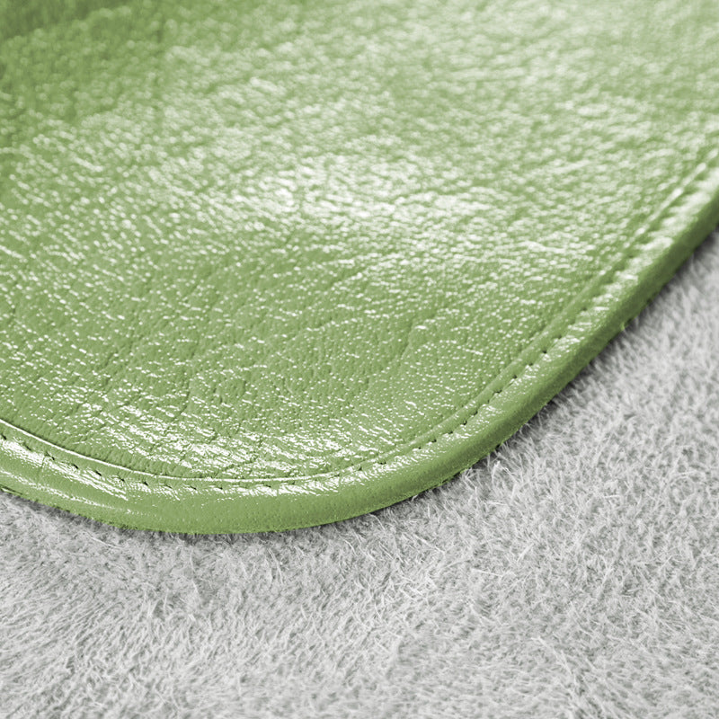 Premium Solid Color Buffalo Leather Mat Set (3 Pieces)