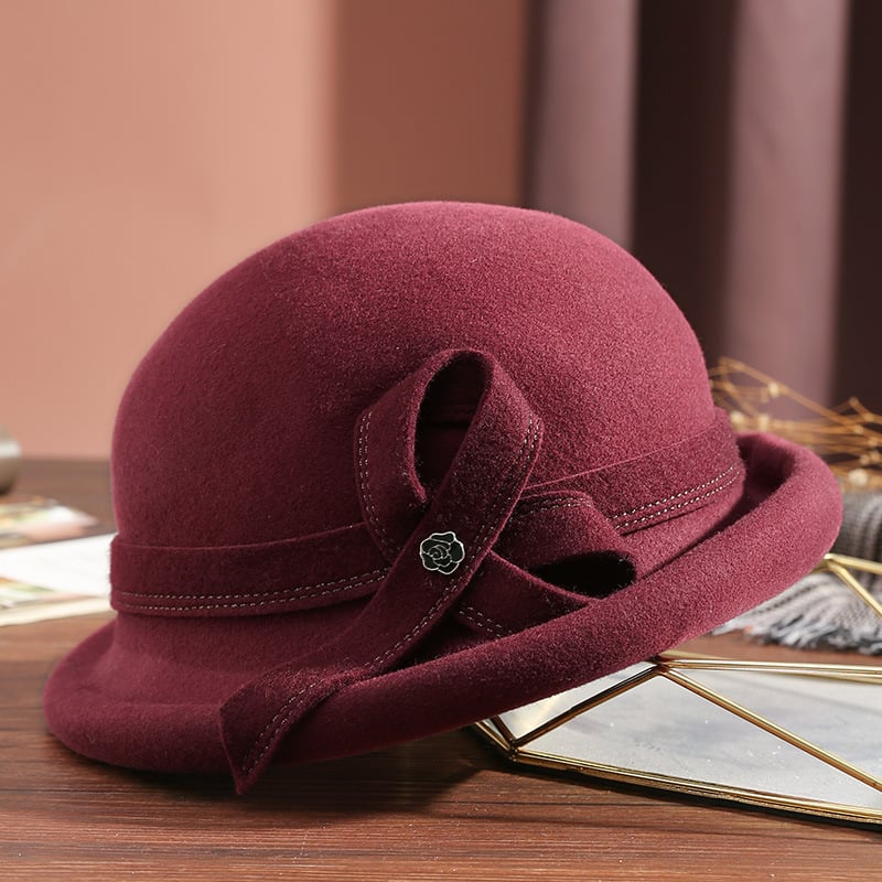 Women's Leisure Basin Hat with Metal Buckle