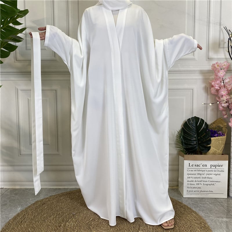 Lace Up Button Up Cardigan Robe in Pure Color