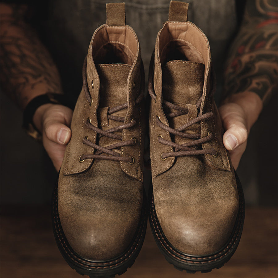 Men's Trendy High Top Leather Martin Boots