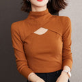 New Autumn Ladies Asymmetric Bottoming Shirt Fashion