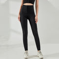 Double-faced High-waisted Nylon Sports Fitness Pants