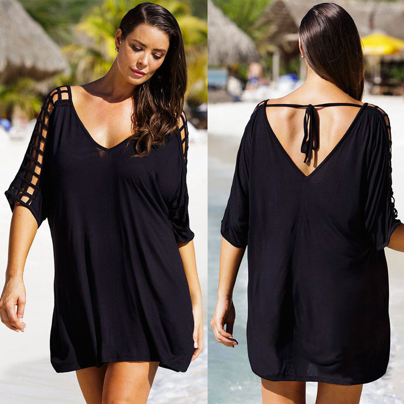 Plus Size Women's Loose Beach Dress Cover-Up Dress