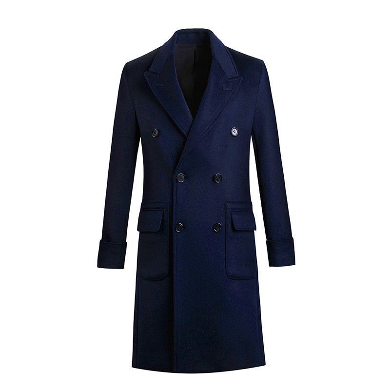 European American Men's British Mid-Length Coat