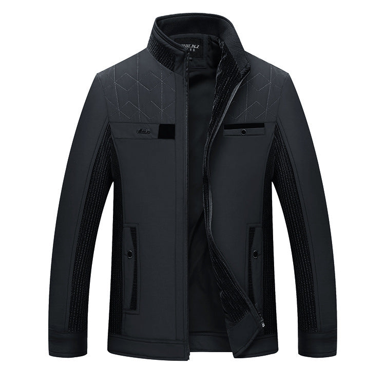 Men's Lightweight Stand Collar Jacket for Spring and Fall