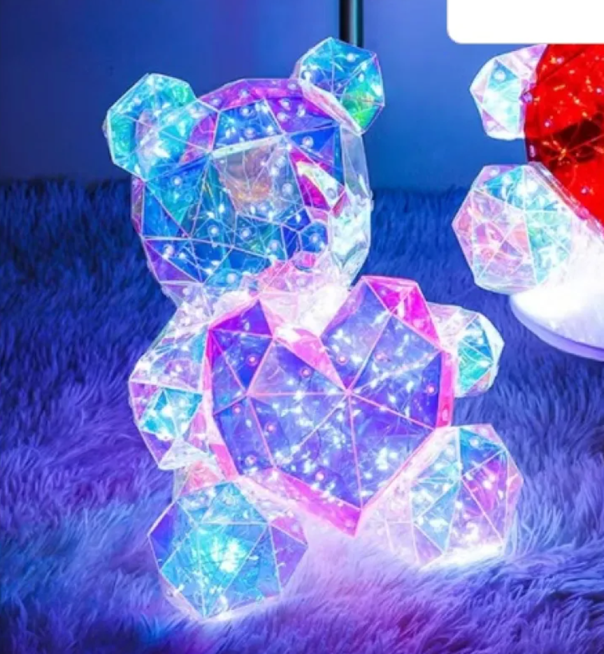 Colorful Luminous Bear Decoration