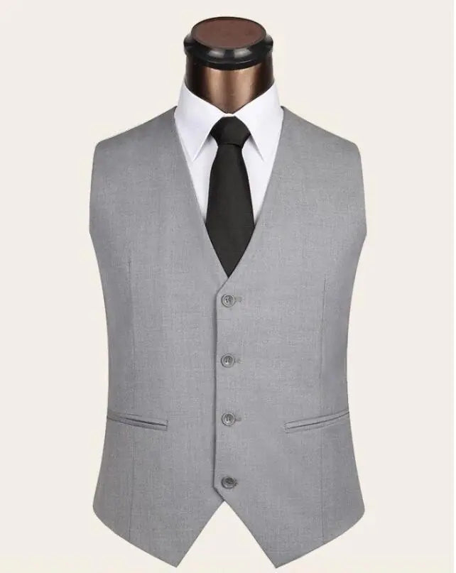 Men's Slim Fit Korean Style Suit Vest (Groom's Attire)
