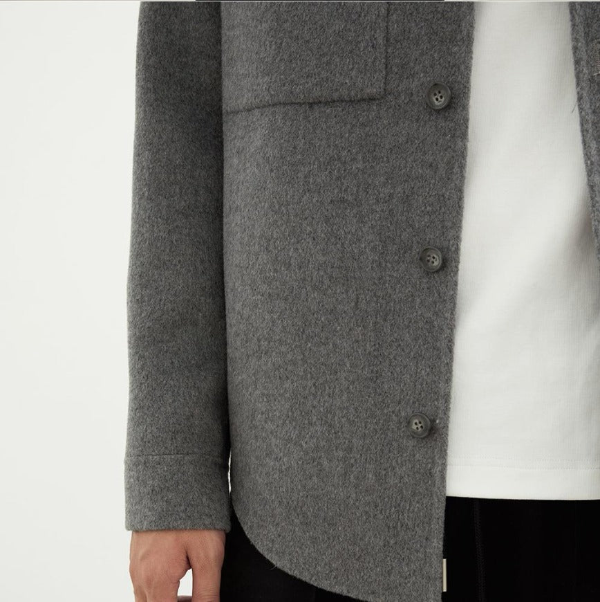 Men's Lapel Double-Sided Shirt Coat