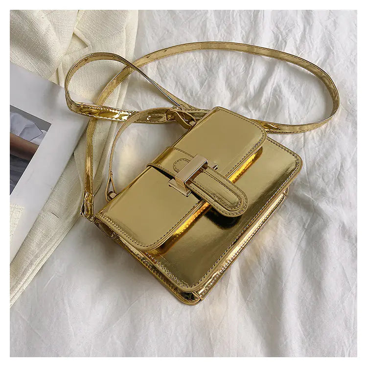 Light Luxury Patent Leather Portable Shoulder Bag