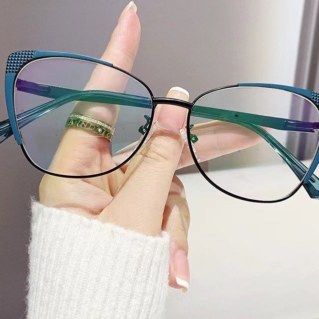 H 7151 Cat Eye Glasses for Men and Women, Anti-Blue Light