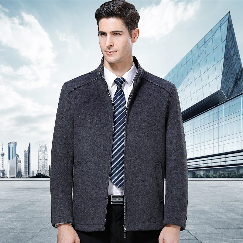 Men's Cashmere Jacket - Business Style for Fall/Winter