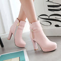 Winter Low-Cut Ice Boots with Heel (One Pair)