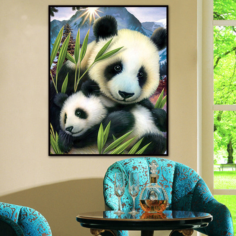 Panda Diamond Painting - Handcrafted Embroidery Art
