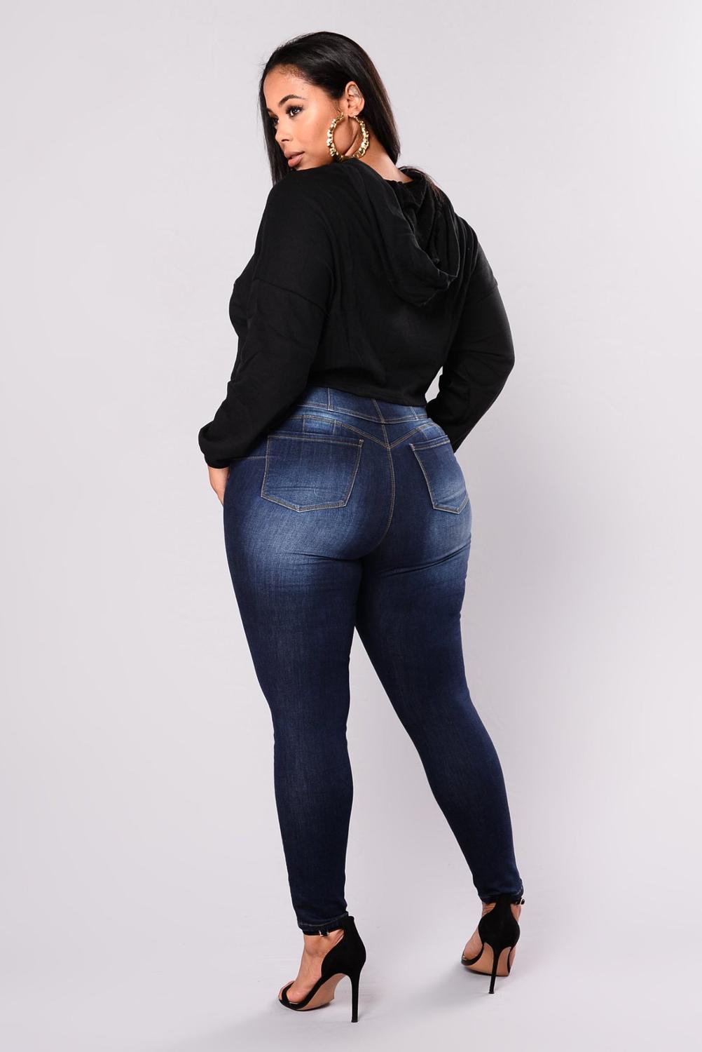 Plus Size High Waist Skinny Jeans for Women (L-5XL)