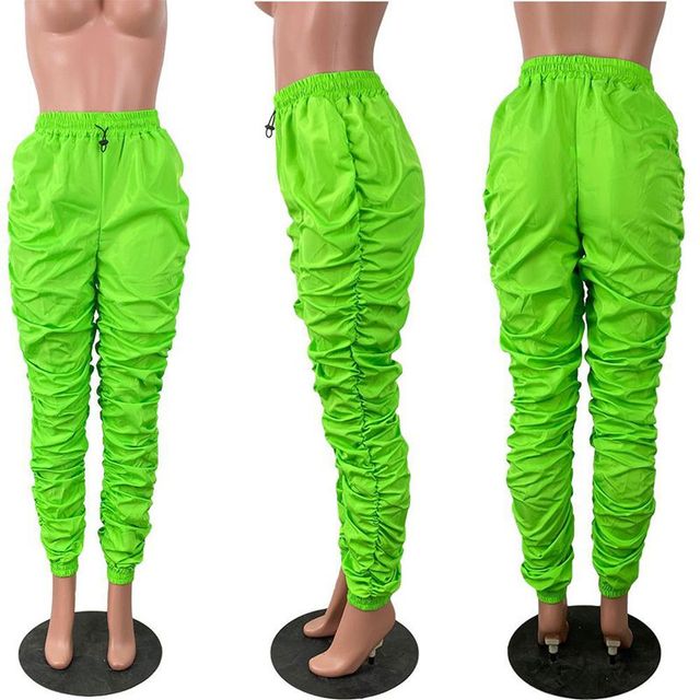 Plus Size High Waist Ruched Cargo Pants for Women