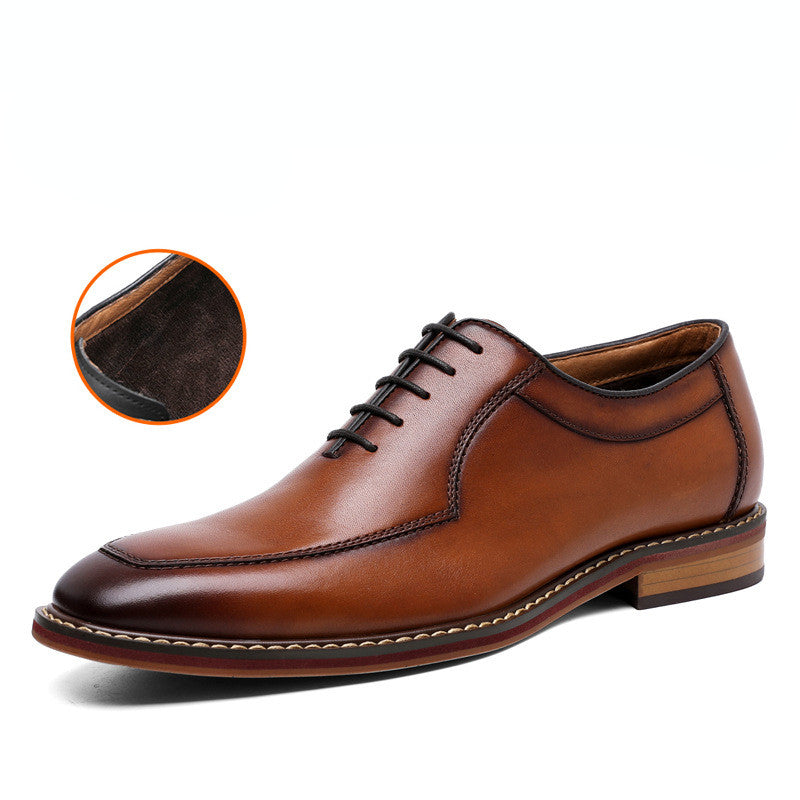 Sponge Leather Men's Shoes for Gentlemen