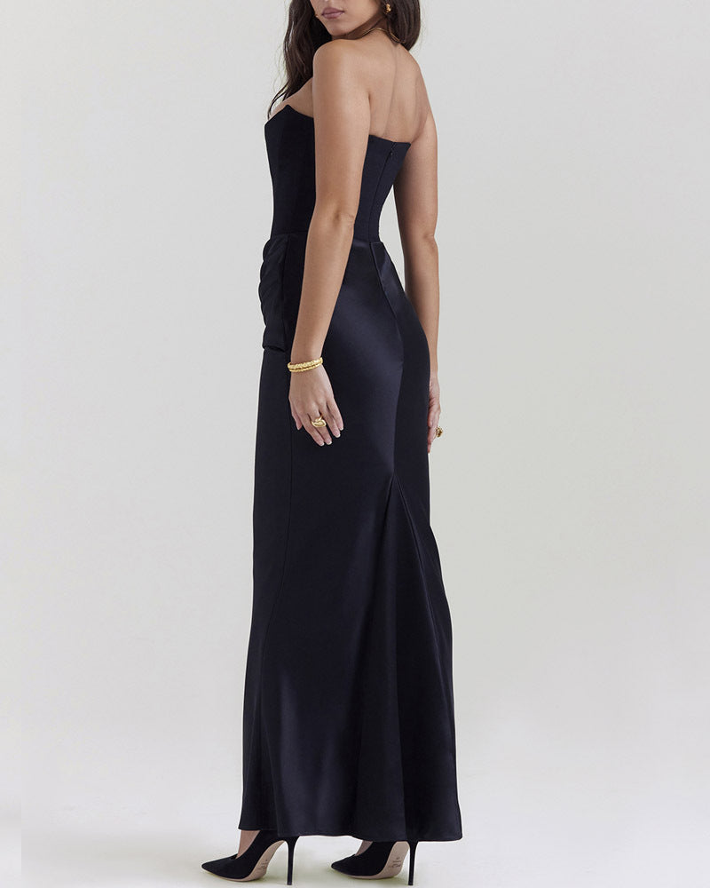 Trendy Sleeveless Bodycon Wrap Dress in Solid Colors