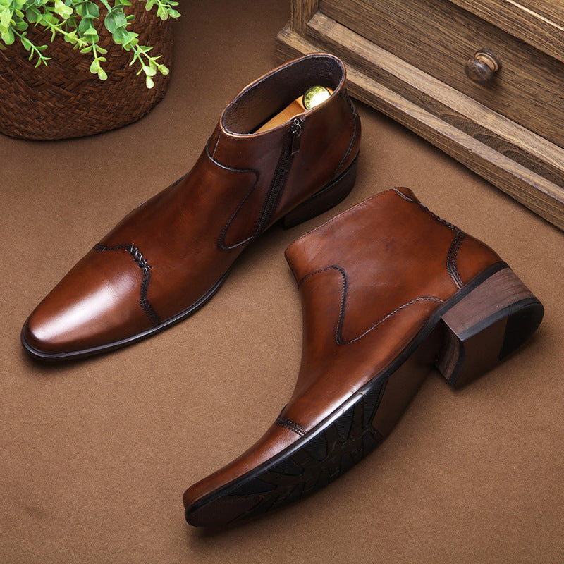 Korean Fashion Men's Hairdresser Boots