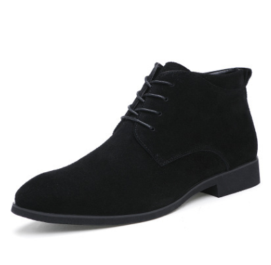Men's Suede Low-Cut Winter Business Shoes, Breathable