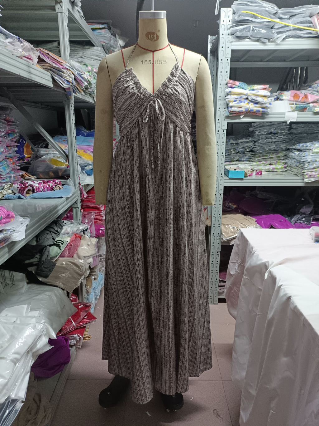 2023 TEMU Women's Adjustable Strap Pocket Maxi Dress