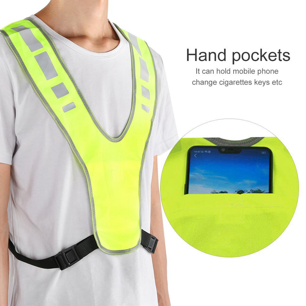 Men's High Visibility Reflective Cycling Vest
