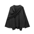 Solid Knitted Cardigan Coat