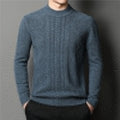 Solid Color Business Casual Men's Thick Sweater