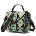 Vintage Embossed Leather Women's Shoulder Bag