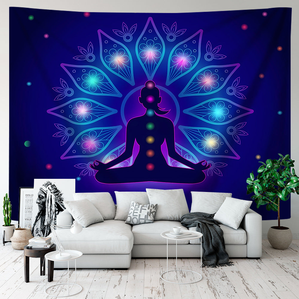 New Yoga Meditation Tapestry for Sofa or Wall Decor