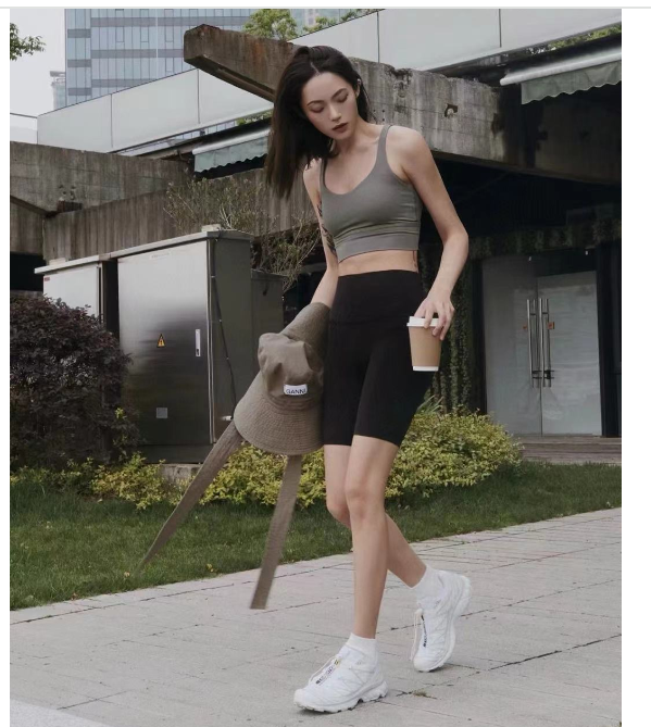 New Women's Sleeveless Color Block Yoga Outfit Set