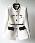 Sansa Elegant Office Blazer - Mid-Length Slim Fit (One Piece)