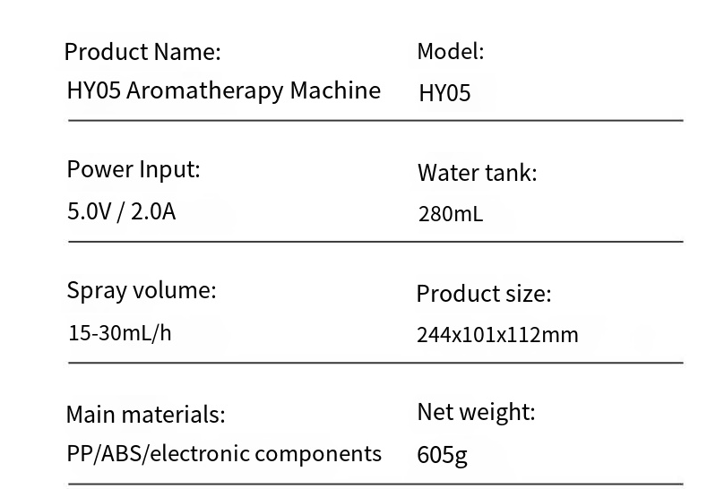 Aromatherapy Machine (One Set)