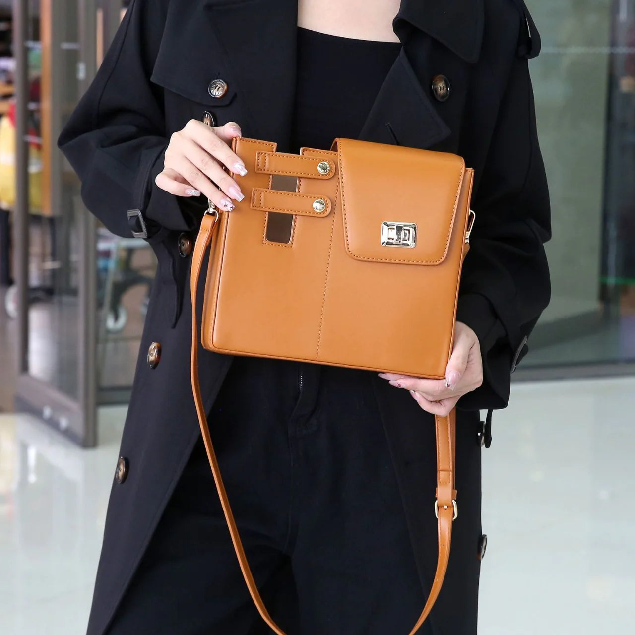 Universal Large Insulated Crossbody Kettle Bag for Bottles